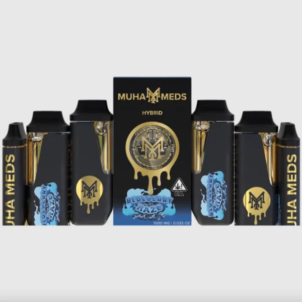 Blueberry Haze (Hybrid): Muha Meds 2000 MG Disposable Vape – 2 Gram All-In-One