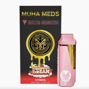Strawberry Dream (Hybrid): Muha Meds Disposable Vape – 1 Gram Melted Diamonds