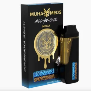 Blueberry Cookies (Indica): Muha Meds Disposable Vape – 1 Gram Distillate