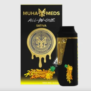 Pineapple Express (Sativa): Muha Meds Disposable Vape – 1 Gram Distillate
