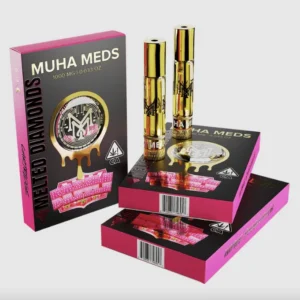 Razzle Dazzle (Indica): Muha Meds Cartridge – 1 Gram Melted Diamonds