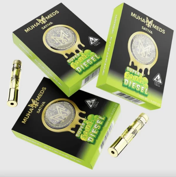 Super Sour Diesel (Sativa): Muha Meds Cartridge – 1 Gram Distillate