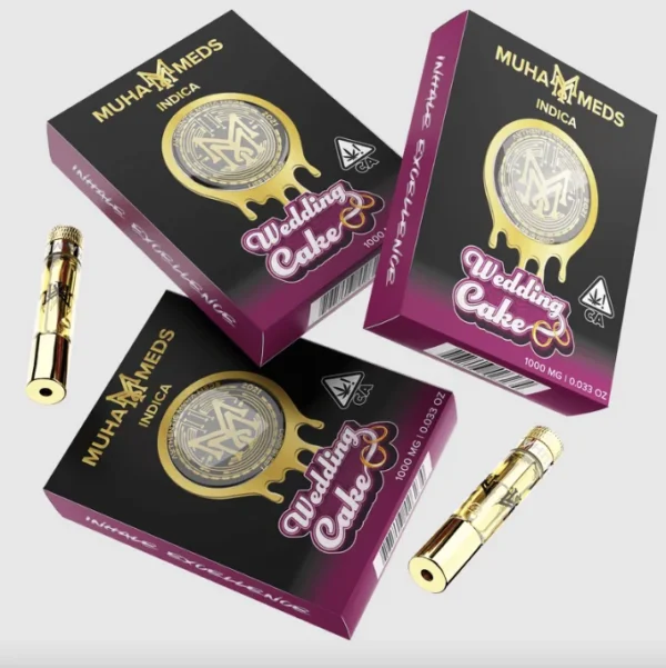 Wedding Cake (Indica): Muha Meds Cartridge – 1 Gram Distillate