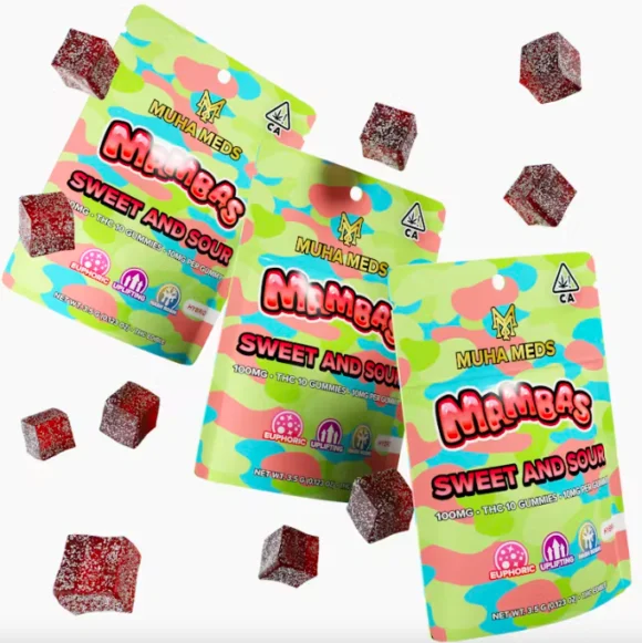 Sweet and Sour (Hybrid): Muha Meds Infused Gummies – 100 Milligrams Edible Pack - Image 2